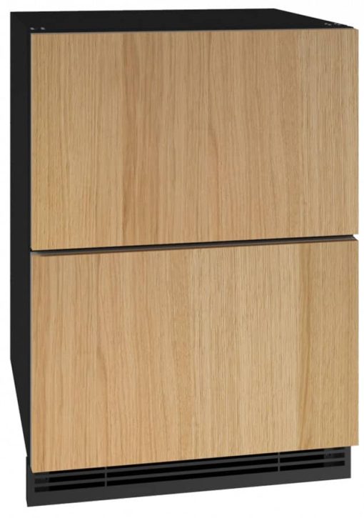 U-Line 24" Integrated Solid Refrigerator Drawers