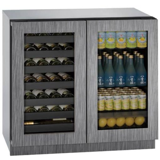 U-Line 3000 Series 36" Integrated Frame Dual-Zone Beverage Center