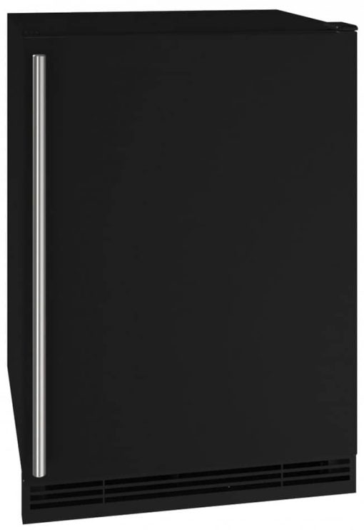 U-Line 1 Class 24" Black Solid Refrigerator/Ice Maker