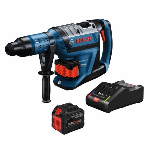 Bosch PROFACTOR 18V Hitman Connected Ready SDS max 1 7/8" Rotary Hammer Kit with 2 CORE18V 12Ah PROFACTOR Exclusive Batteries