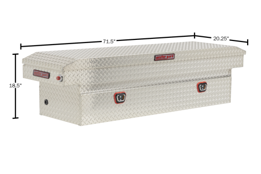 Weather Guard Saddle Truck Tool Box Aluminum Full Standard Clear - Image 5