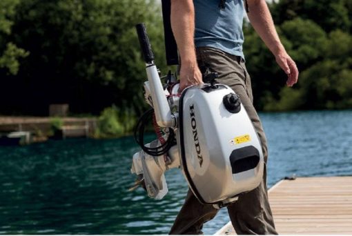 Honda Outboard Motor 5HP with Tiller Handle 20" Shaft - Image 4