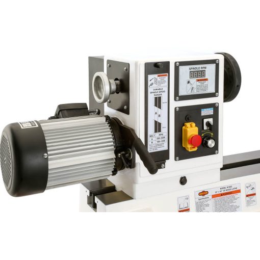 SHOP FOX® 22" x 42" Variable-Speed Wood Lathe - Image 4
