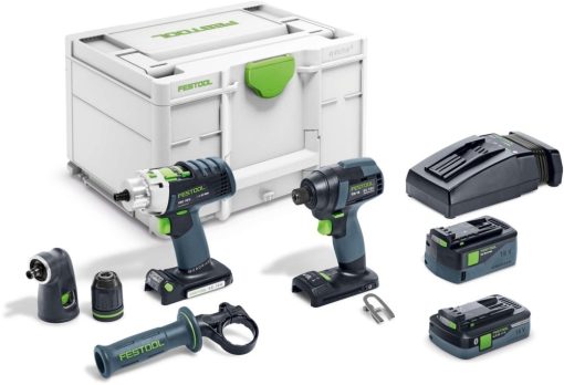 Festool TID 18 Impact Driver + PDC 18 Cordless Percussion Impact Drill Driver 4.0Ah Combo Kit 576490