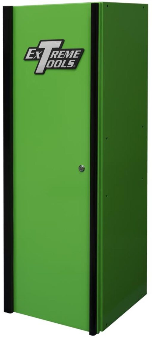 DX Series 19" x 21" Deep Side Locker with 4 Shelves Green with Black Handle - Image 3