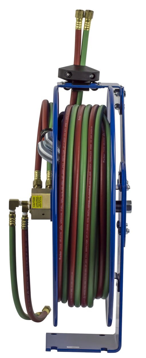 Coxreels Dual Hose Spring Rewind Hose Reel with "T" grade Hose  1/4" I.D. 50' 200 PSI - Image 6