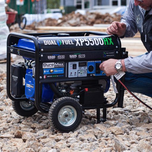 DuroMax Generator Dual Fuel Gas Propane Portable with CO Alert 5500 Watt - Image 8