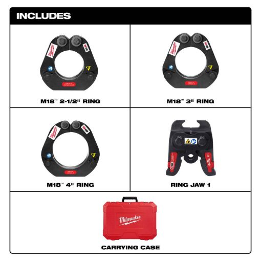 M18 Force Logic™ Press Ring 2-1/2 in. to 4 in. Kit - Image 2