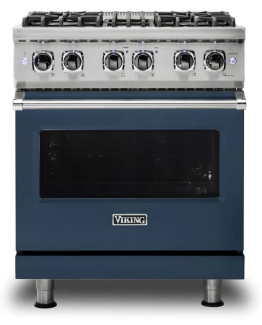 Viking 5 Series 30" Slate Blue Freestanding Dual Fuel Range