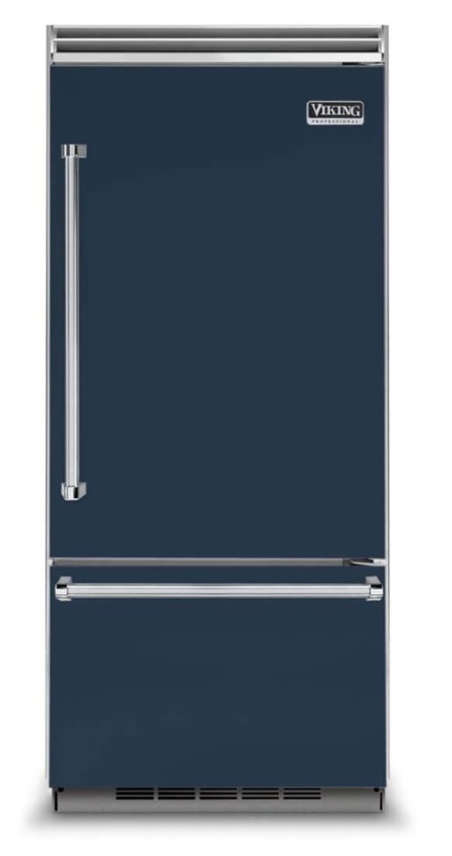 Viking Quiet Cool 5 Series 36" Slate Blue Right-Hinge Built-In Bottom-Freezer Refrigerator