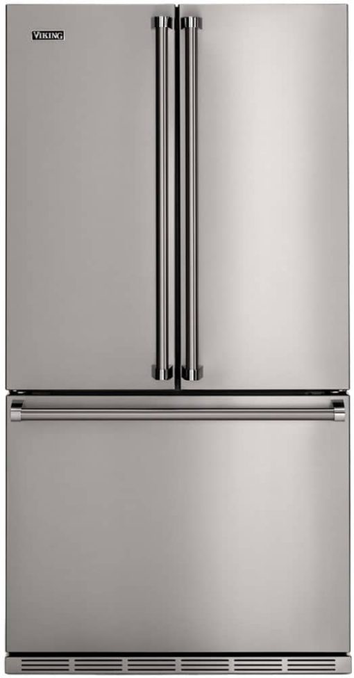 Viking 3 Series 36" Stainless Steel Freestanding French-Door Bottom-Freezer Refrigerator