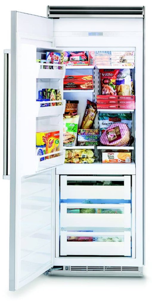 Viking 5 Series QuietCool 30" Stainless Steel Left-Hinge Built-In All Freezer - Image 2