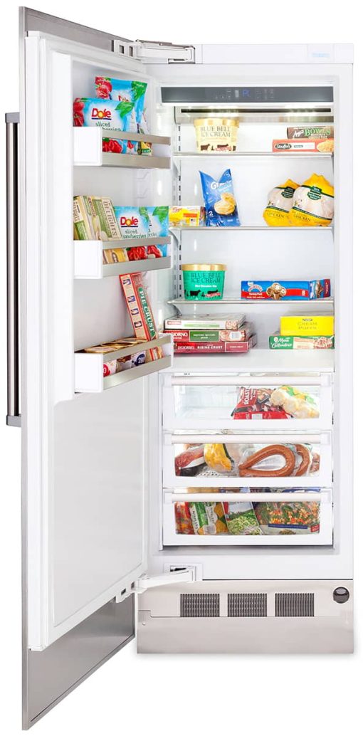 Viking 7 Series 30" Stainless Steel Left-Hinge Fully Integrated All Freezer - Image 3