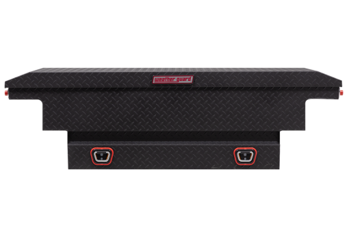 Weather Guard Saddle Truck Tool Box Aluminum Low Profile Textured Matte Black - Image 3