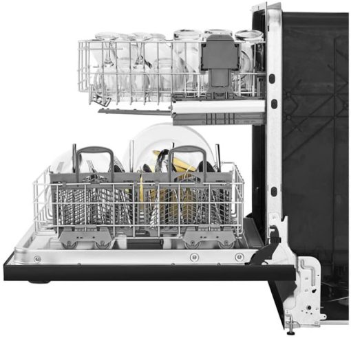 Whirlpool 24" Black Dishwasher With Fan Dry - Image 4