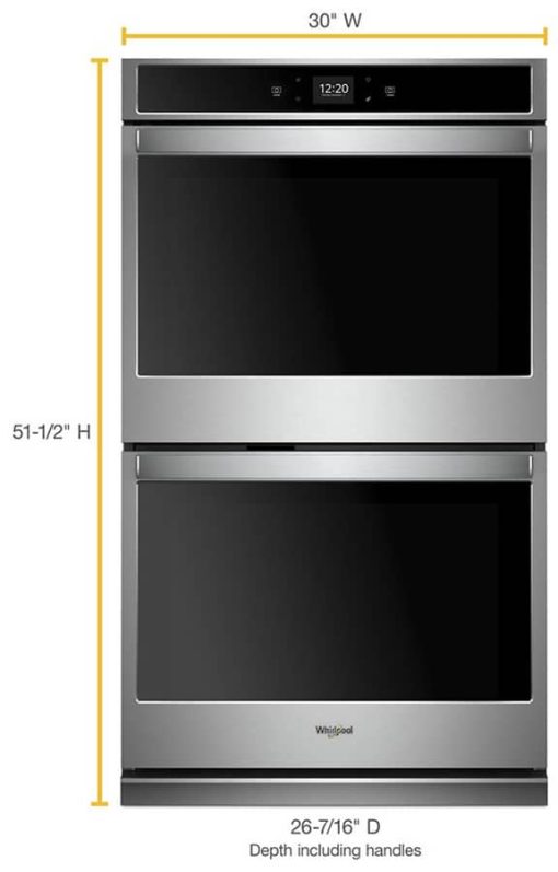Whirlpool 30" Stainless Steel Smart Double Electric Wall Oven - Image 6