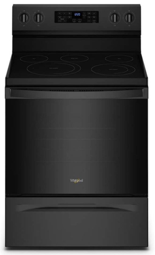 Whirlpool 5.3 Cu. Ft. Black Electric 5-In-1 Air Fry Oven
