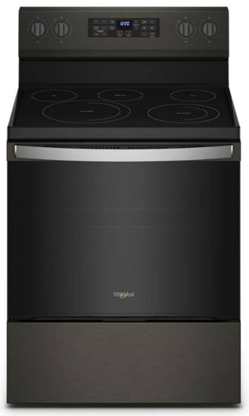 Whirlpool 5.3 Cu. Ft. Fingerprint Resistant Black Stainless Electric 5-In-1 Air Fry Oven