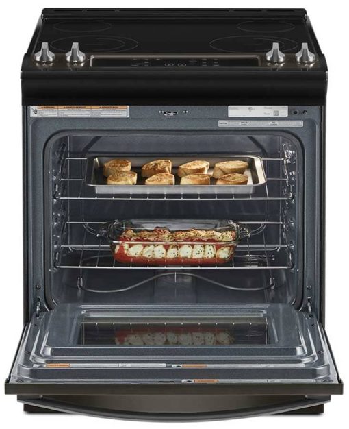 Whirlpool ADA 4.8 Cu. Ft. Fingerprint Resistant Black Stainless Electric Range With Frozen Bake Technology - Image 3