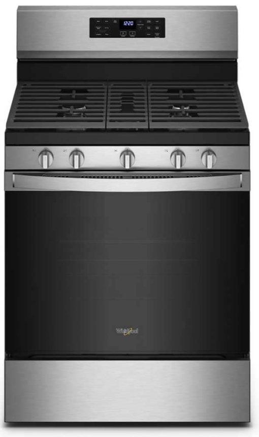 Whirlpool 5 Cu. Ft. Fingerprint Resistant Stainless Steel 5-In-1 Air Fry Gas Range