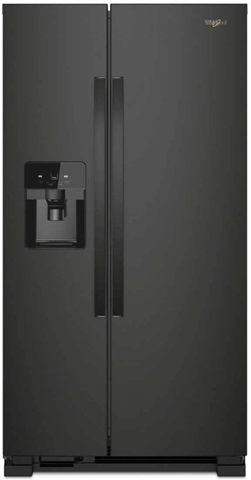 Whirlpool ADA 33" Black Side-By-Side Refrigerator