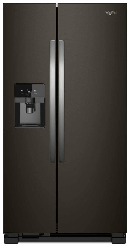 Whirlpool ADA 33" Fingerprint Resistant Black Stainless Side-By-Side Refrigerator