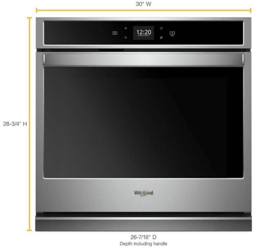 Whirlpool ADA 30" Stainless Steel Smart Single Electric Wall Oven - Image 6