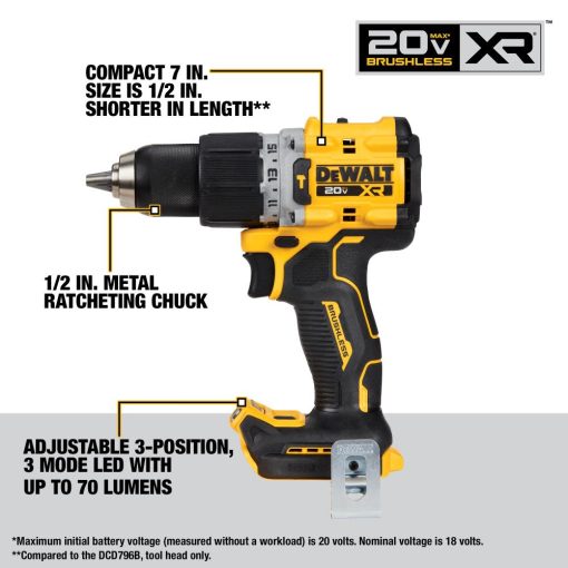 20V MAX XR® Brushless Cordless 4-Tool Combo Kit With 5.0Ah Batteries - Image 4