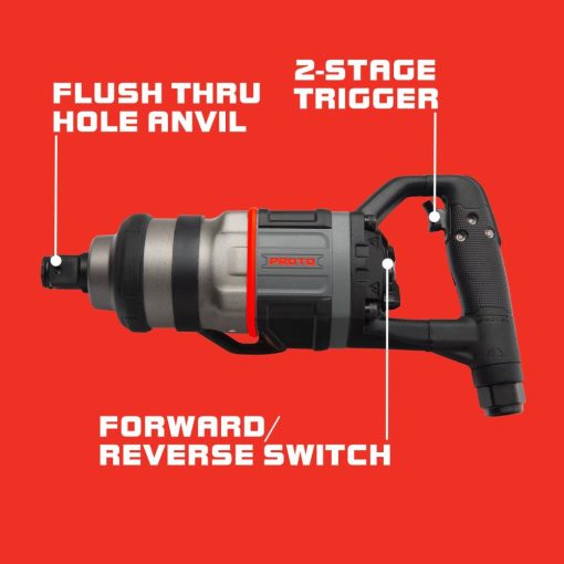 1 In. Drive Inline Air Impact Wrench - Image 2