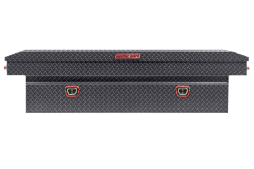 Weather Guard Saddle Truck Tool Box Aluminum Full Standard Gunmetal Gray - Image 3
