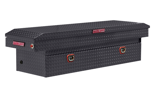 Weather Guard Saddle Truck Tool Box Aluminum Full Standard Gunmetal Gray