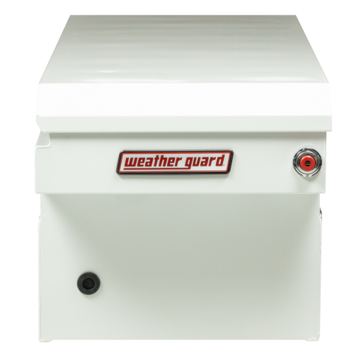 Weather Guard Saddle Truck Tool Box Steel Standard White - Image 4