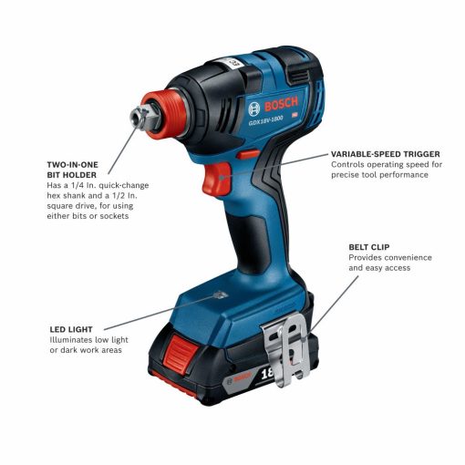 Bosch 4 Tool Combo Kit Interior Finishing Bundle - Image 5