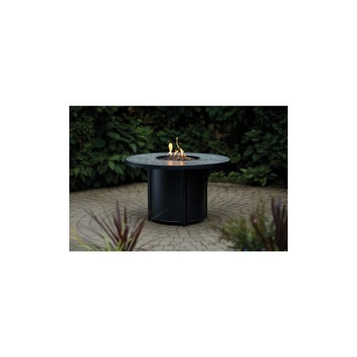 Living Accents Fire Pit 42" Black Steel Round Propane - Image 2