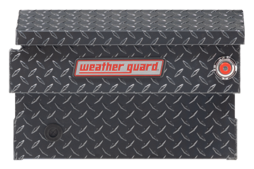 Weather Guard Saddle Truck Tool Box Aluminum Compact Gunmetal Gray - Image 4