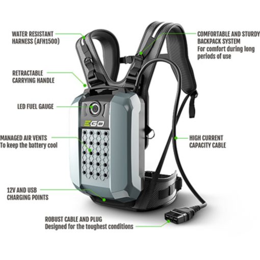 EGO 56V 28Ah Lithium-Ion Commercial Series Backpack Battery - Image 3