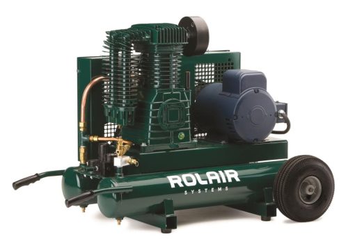 5 HP (230V), 18.8 CFM@90PSI, 9 Gall Twin Tank Constant-Run Compressor