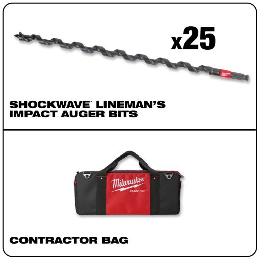 11/16" x 18" Lineman's Utility Auger - 25PK - Image 3