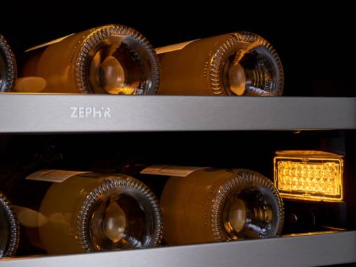 Zephyr 24" Stainless Frame Full Size Dual Zone Wine & Beverage Cooler - Image 6