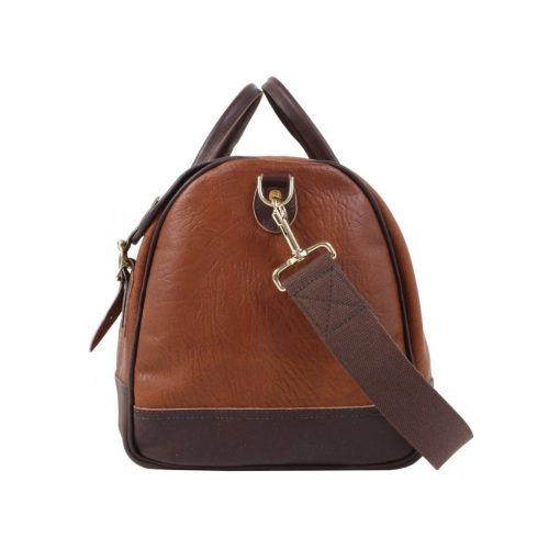 48 Liter Capacity Brown Trim Bison Leather Sportsman's Duffel - Image 3