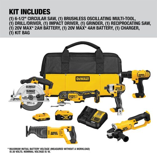 DEWALT 20V 6 Tool Combo Kit - Image 8