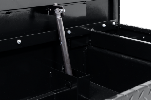 Weather Guard Saddle Truck Tool Box Aluminum Compact Low Profile Black - Image 7