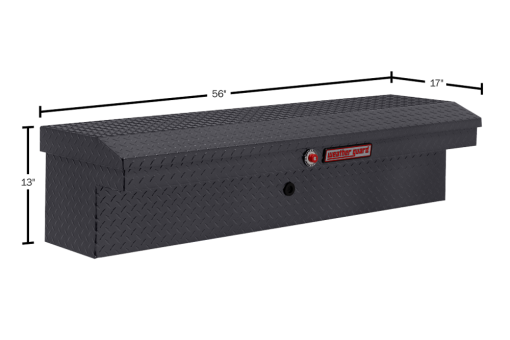 Weather Guard 56" Low Profile Lo-Side Truck Tool Box Aluminum Gray - Image 5