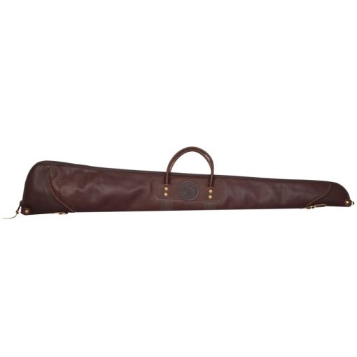 46 In. L Brown Pebbled Leather Shotgun Case Without Scope