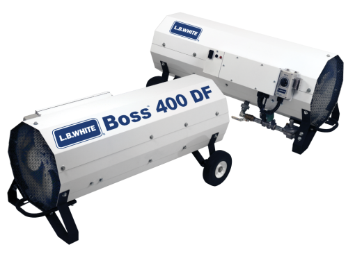 Boss High CFM Forced Air Open Flame Dual Fuel LP/NG 400K BTU heater