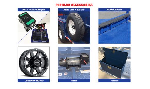 Air-tow 12' Drop Deck Flatbed Trailer 75" Deck Width - 10,000# Capacity - Image 3