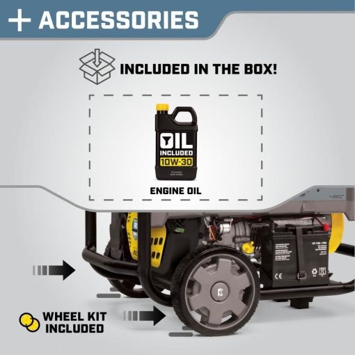Champion PRO Generator 6500 Watt Professional Grade Portable with CO Shield & Electric Start - Image 6
