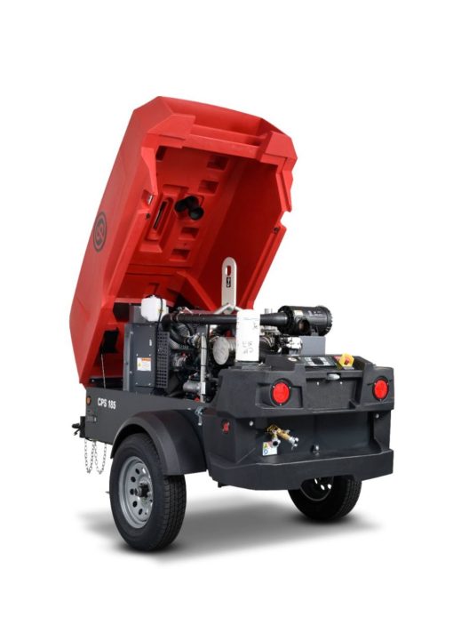 CP CPS185 189 CFM Portable Tow Behind Air Compressor with Kubota Engine and Cold Weather Kit - Image 3