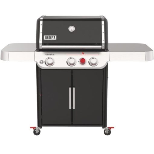 Weber Genesis E-325S 3-Burner Black 39,000 BTU LP Gas Grill with Crafted Griddle and Frame Kit