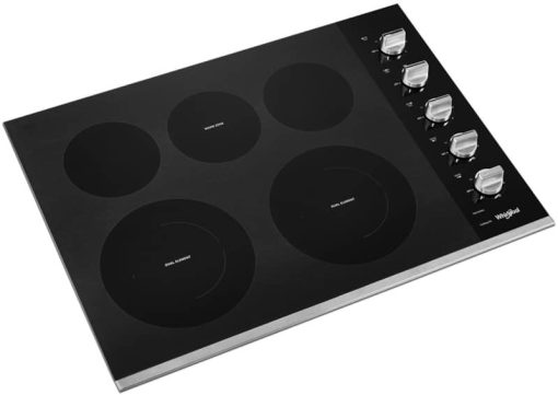 Whirlpool ADA 30" Stainless Steel Electric Ceramic Glass Cooktop With Two Dual Radiant Elements - Image 2